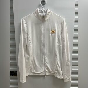 Presidents Cup White Full-Zip Mesh Golf Jacket